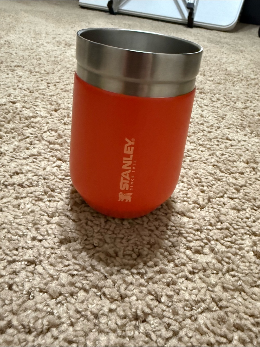 Stanley Bright Orange Stainless-Trim Insulated Wine Tumbler